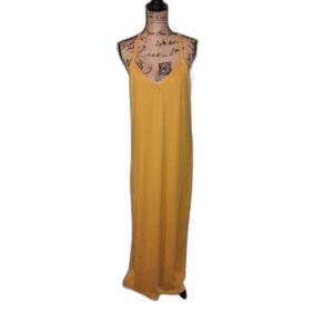 Capella 3X Mustard Racerback Maxi Dress NWT